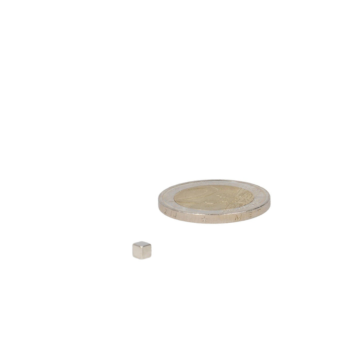 Neodymium Kubusmagneet 3 x 3 x 3 mm N35 NiCuNi - Magnetenspecialist Import & Export B.V.