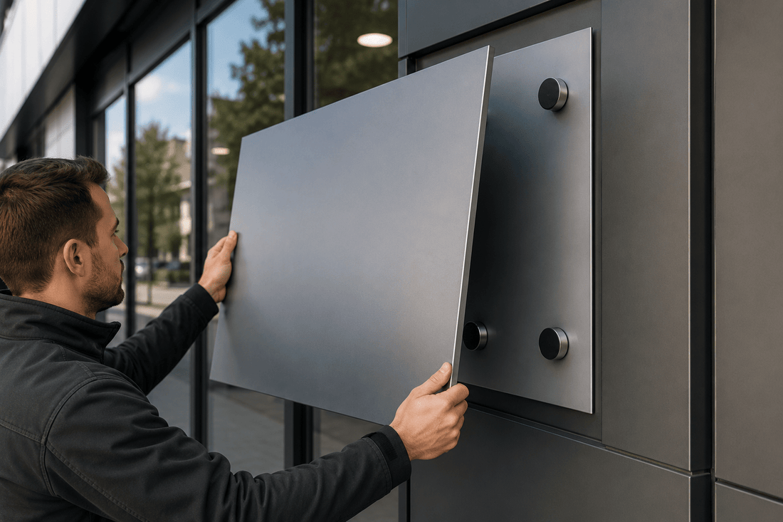 Magnetische bevestiging van gevelborden - Magnetenspecialist Import & Export B.V.