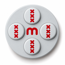 Startnummern-Magnete Radsport – Steelgrey – 8er-Set