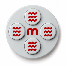 Startnummern-Magnete Radsport – Steelgrey – 8er-Set