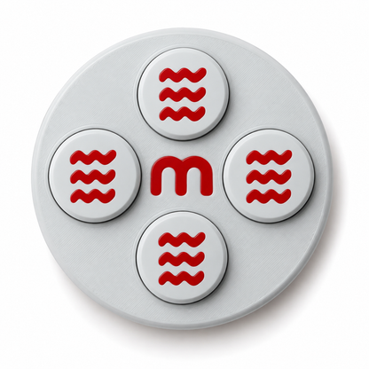 Startnummern-Magnete Radsport – Steelgrey – 8er-Set