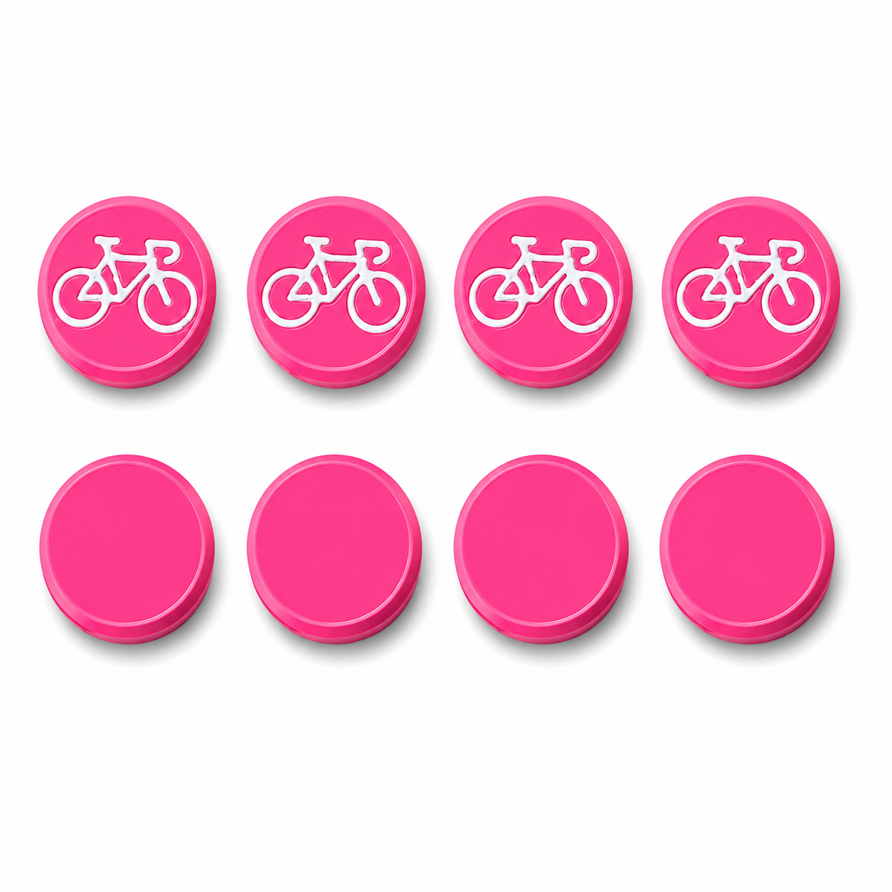 Startnummern-Magnete Radsport – Rosa – 8er-Set