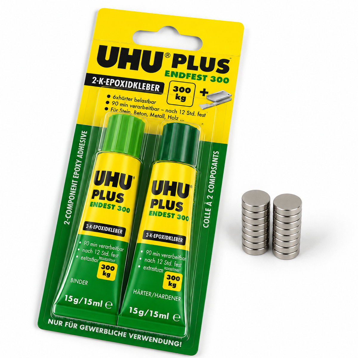 Speakerfront set – 16 neodymium magneten Ø10 x 3 mm + UHU Plus lijm