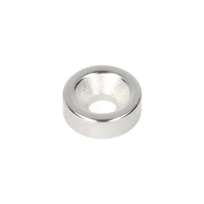 Neodym-Ringmagnet Ø10 x Ø7,1 x 3,5 mm N35 NiCuNi mit Bohr-/Senkloch Südpol