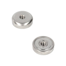 Neodym Topfmagnet Ø25 x 7 mm N40 NiCuNi Innengewinde M5