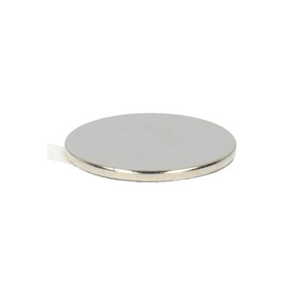 Neodym Scheibenmagnet Ø15 x 1,5 mm N45 NiCuNi selbstklebend