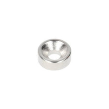 Neodym Ringmagnet Ø8 x Ø6 x 3 mm N35 NiCuNi mit Bohr-/Senkloch Südpol
