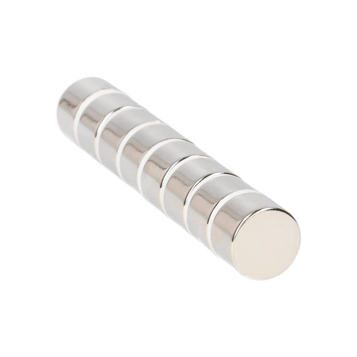 Neodym Scheibenmagnet Ø12 x 8 mm N48 NiCuNi