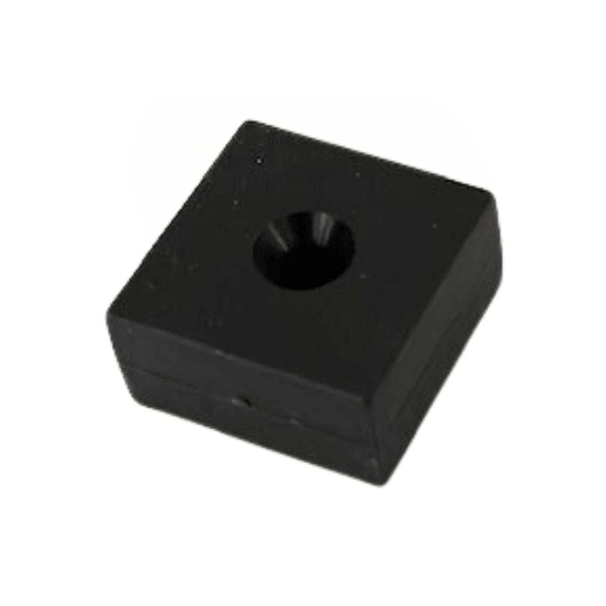 Neodym Quadermagnet 25,4 x 25,4 x 12,7 mm N45 kunststoffummantelt mit Bohr-/Senkloch