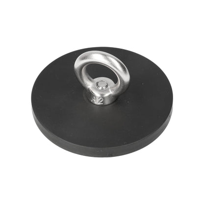 Neodym-Gummi-Ösenmagnet Ø88 mm N40 Edelstahlöse