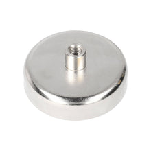 Neodym-Topfmagnet Ø60 x 15 mm N40 NiCuNi mit Gewindebuchse M8