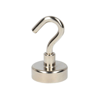 Neodym Hakenmagnet Ø20 x 7 mm N40 Stahltopf NiCuNi