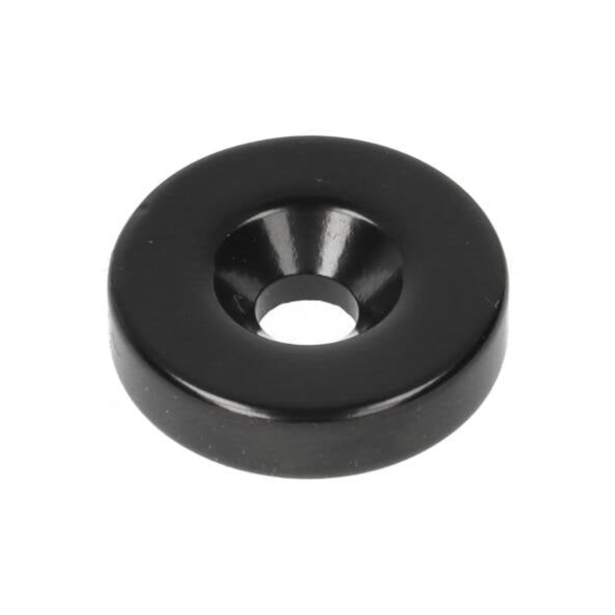 Neodym-Ringmagnet Ø20 x Ø9,8 x 5,1 mm N35 Epoxid mit Bohr-/Senkloch Nordpol