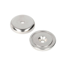 Neodym-Topfmagnet Ø40 x 8,5 mm N40 NiCuNi Bohr-/Senkloch