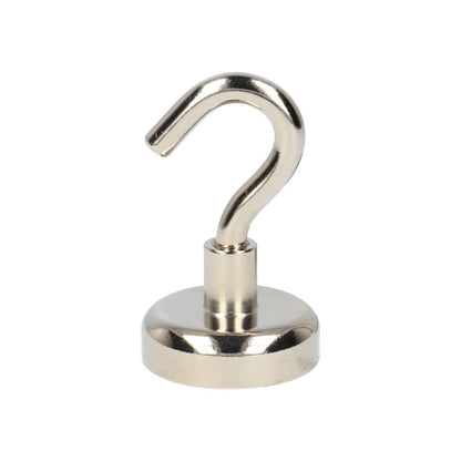Neodym Hakenmagnet Ø25 x 8 mm N40 Stahltopf NiCuNi