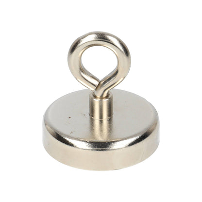 Neodym Ösenmagnet Ø60 x 18 mm N40 Stahltopf NiCuNi