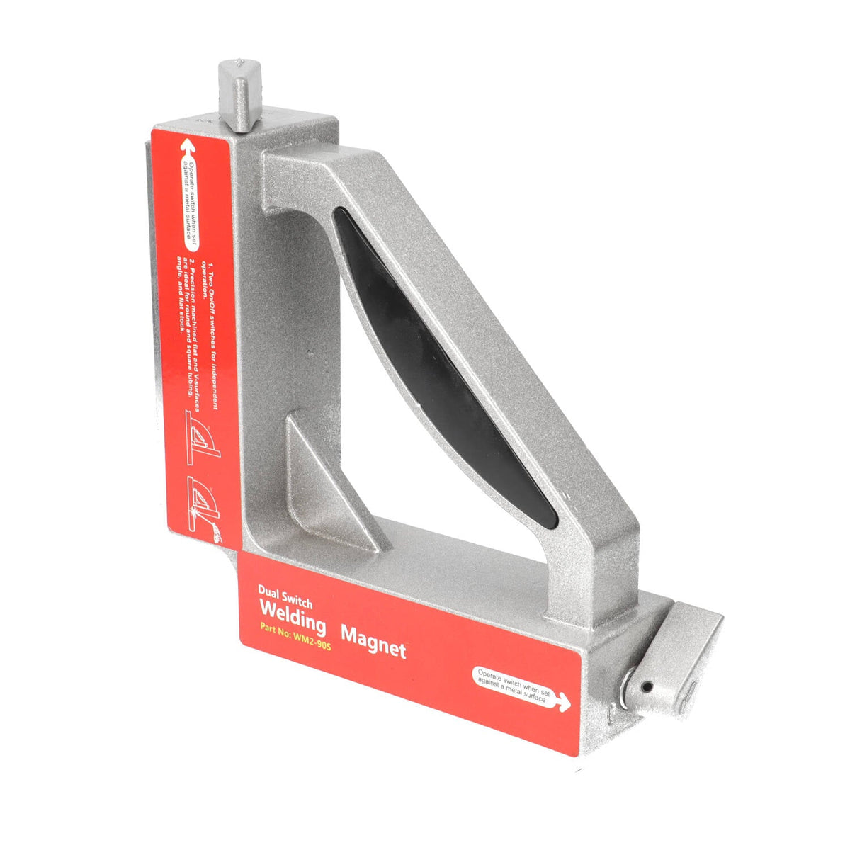 Dual Switch magneethouder voor 90 graden hoek (hulpmiddel voor lassen) maximale trekkracht 50 Kg - Magnetenspecialist Import & Export B.V.