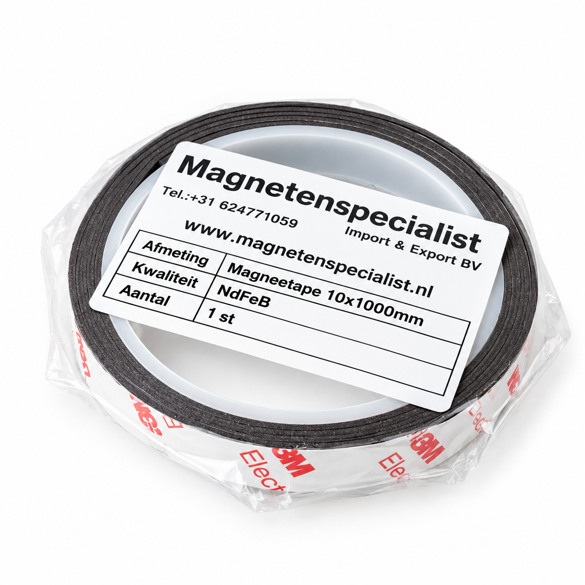 Neodym Magnetband 10 x 1000 mm N48 selbstklebend