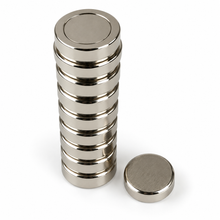 Memoset – 10 Memo-Magnete Ø22 mm für Whiteboard, Kühlschrank und Magnettafel