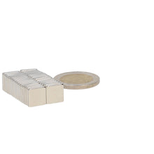 Neodymium Blokmagneet 10 x 10 x 2 mm N48 NiCuNi - Magnetenspecialist Import & Export B.V.