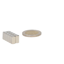 Neodymium Blokmagneet 10 x 5 x 5 mm N48 NiCuNi - Magnetenspecialist Import & Export B.V.