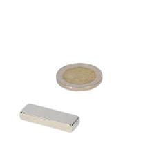 Neodymium Blokmagneet 30 x 10 x 5 mm N45 NiCuNi - Magnetenspecialist Import & Export B.V.