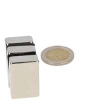 Neodymium Blokmagneet 30 x 20 x 10 mm N45 NiCuNi - Magnetenspecialist Import & Export B.V.