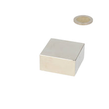 Neodymium Blokmagneet 40 x 40 x 20 mm N50 NiCuNi - Magnetenspecialist Import & Export B.V.