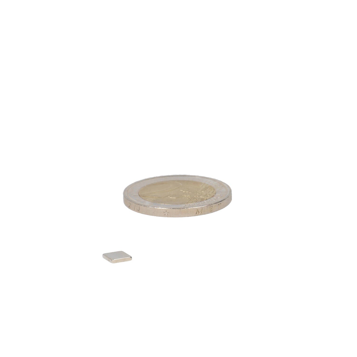 Neodymium Blokmagneet 5 x 5 x 1 mm N50 NiCuNi - Magnetenspecialist Import & Export B.V.