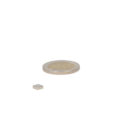 Neodymium Blokmagneet 5 x 5 x 2 mm N50 NiCuNi - Magnetenspecialist Import & Export B.V.