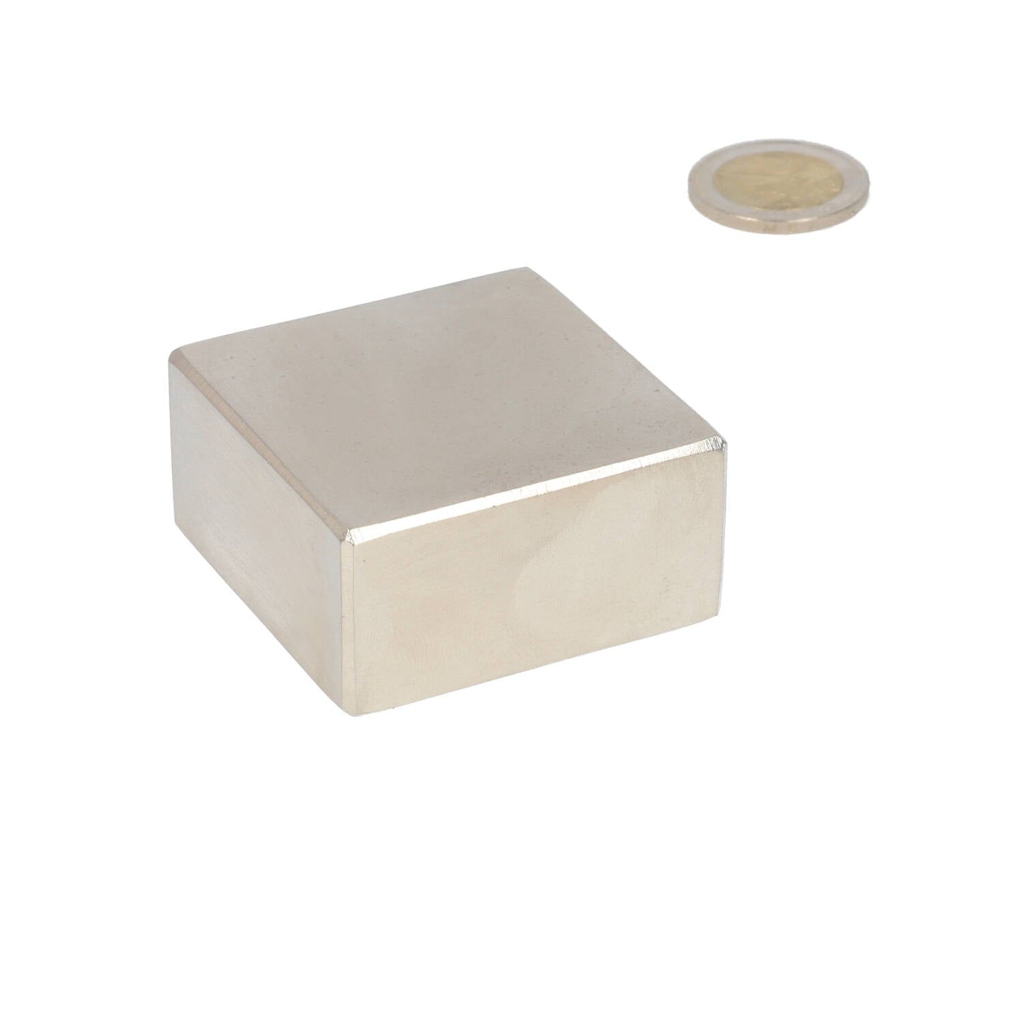 Neodymium Blokmagneet 50 x 50 x 25 mm N50 NiCuNi - Magnetenspecialist Import & Export B.V.