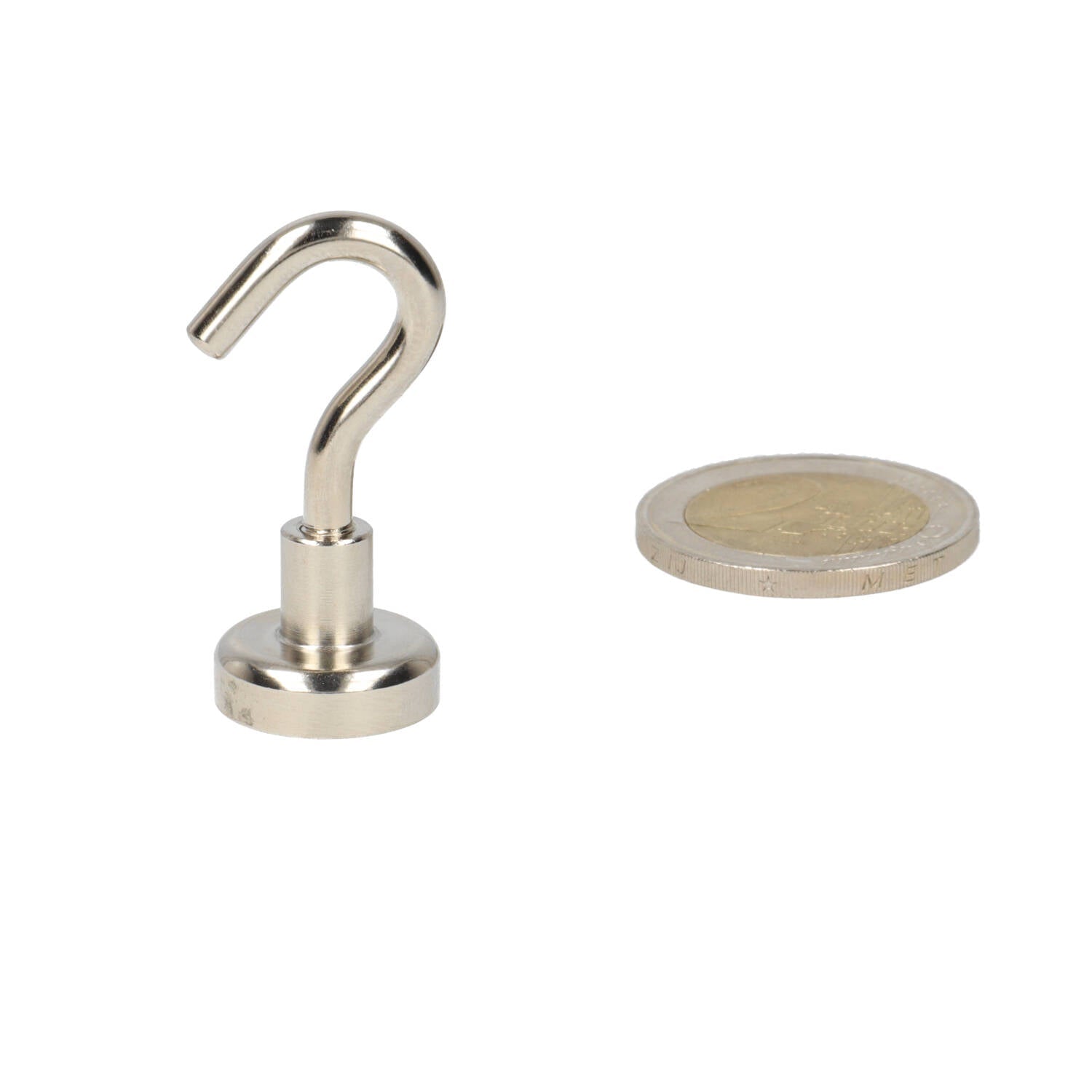 Neodymium Haakmagneet Ø 16 x 6 mm N40 stalen pot NiCuNi - Magnetenspecialist Import & Export B.V.