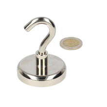 Neodymium Haakmagneet Ø 60 x 18 mm N40 stalen pot NiCuNi - Magnetenspecialist Import & Export B.V.