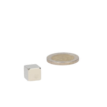 Neodymium Kubusmagneet 10 x 10 x 10 mm N45 NiCuNi - Magnetenspecialist Import & Export B.V.