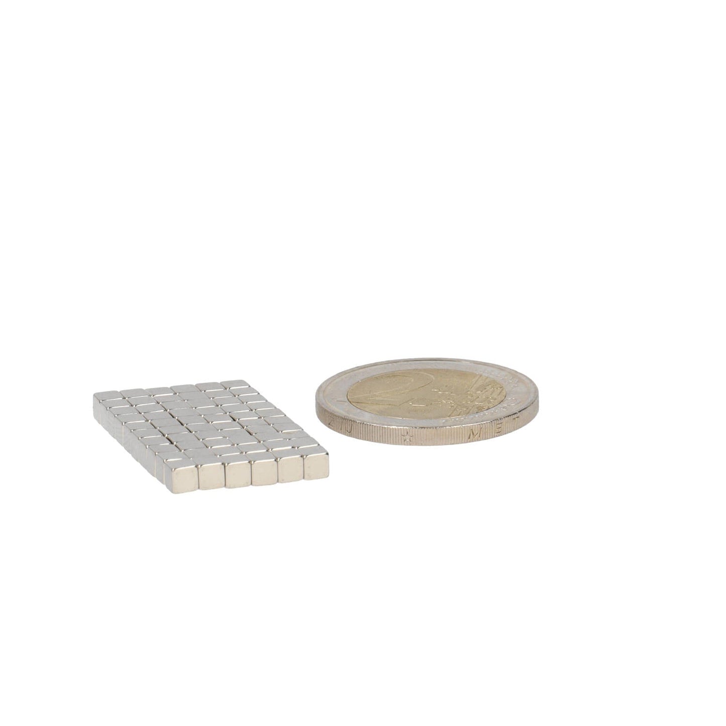 Neodymium Kubusmagneet 3 x 3 x 3 mm N50 NiCuNi - Magnetenspecialist Import & Export B.V.