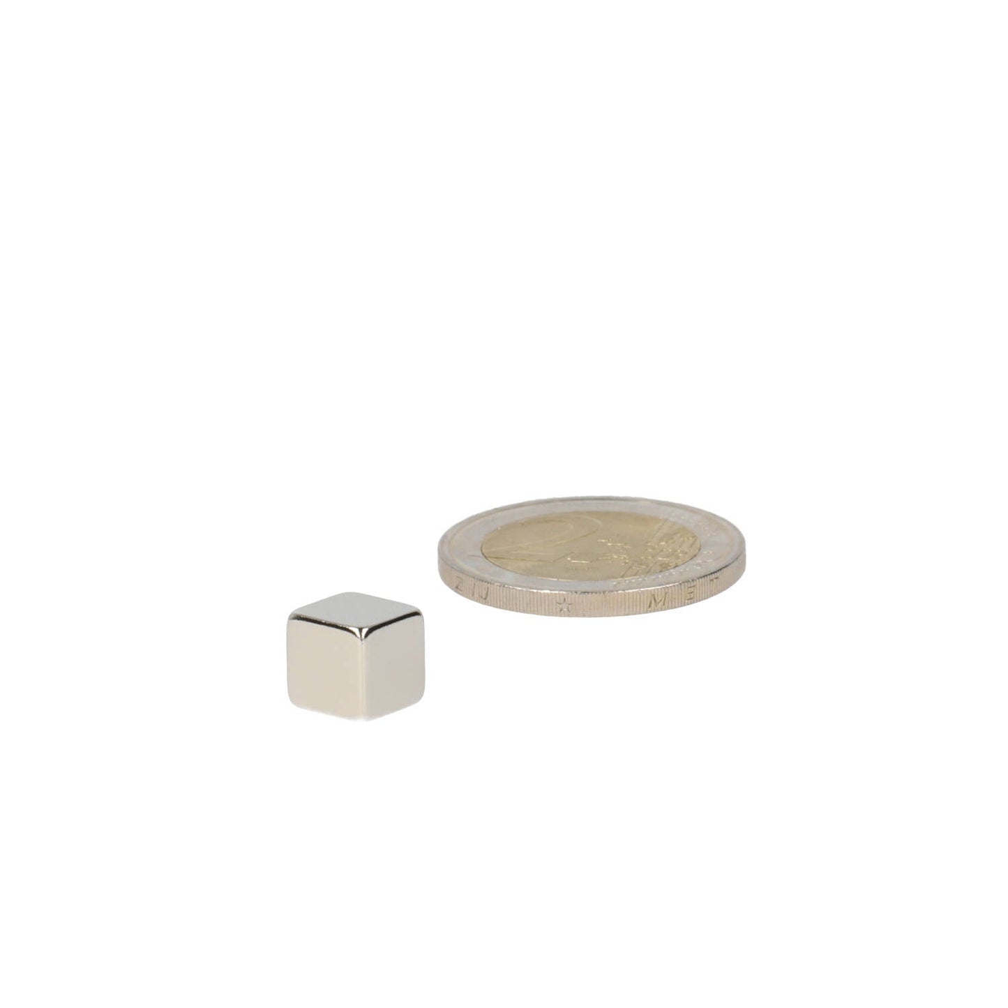 Neodymium Kubusmagneet 8 x 8 x 8 mm N45 NiCuNi - Magnetenspecialist Import & Export B.V.