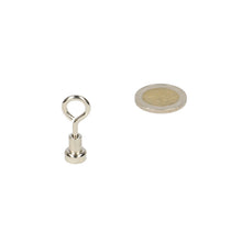 Neodymium Oogmagneet Ø10 x 5 mm N40 Stalen Pot NiCuNi - Magnetenspecialist Import & Export B.V.