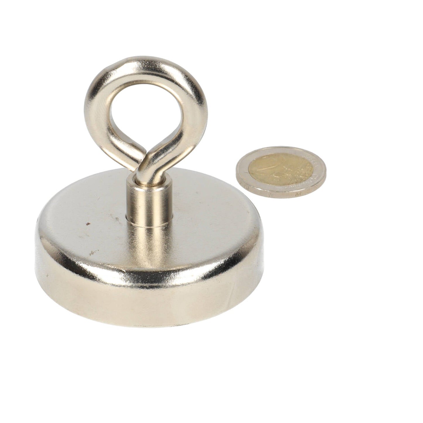 Neodymium Oogmagneet Ø60 x 18 mm N40 Stalen Pot NiCuNi - Magnetenspecialist Import & Export B.V.