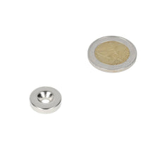 Neodymium Ringmagneet Ø16 x Ø8,1 x 4 mm N35 NiCuNi met boor-/verzinkgat Zuidpool - Magnetenspecialist Import & Export B.V.