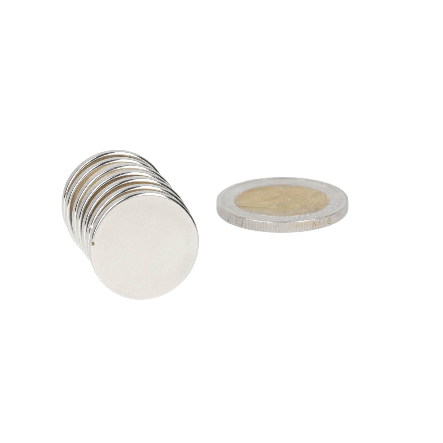 Neodymium Schijfmagneet Ø20 x 2 mm N48 NiCuNi - Magnetenspecialist Import & Export B.V.