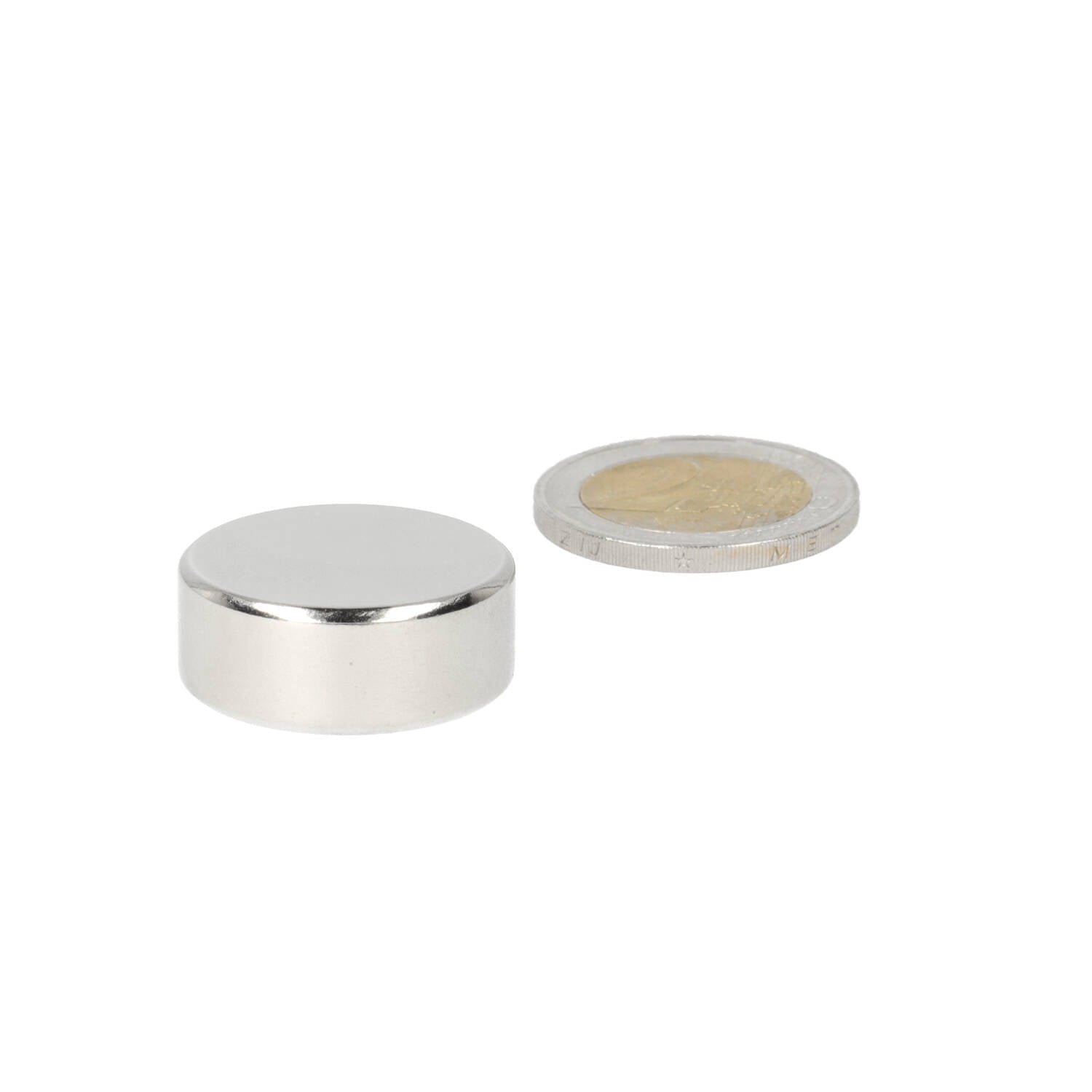 Neodymium Schijfmagneet Ø25 x 10 mm N48 NiCuNi - Magnetenspecialist Import & Export B.V.