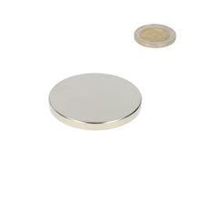 Neodymium Schijfmagneet Ø50 x 5 mm N48 NiCuNi - Magnetenspecialist Import & Export B.V.
