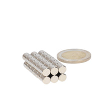 Neodymium Schijfmagneet Ø6 x 6 mm N48 NiCuNi - Magnetenspecialist Import & Export B.V.