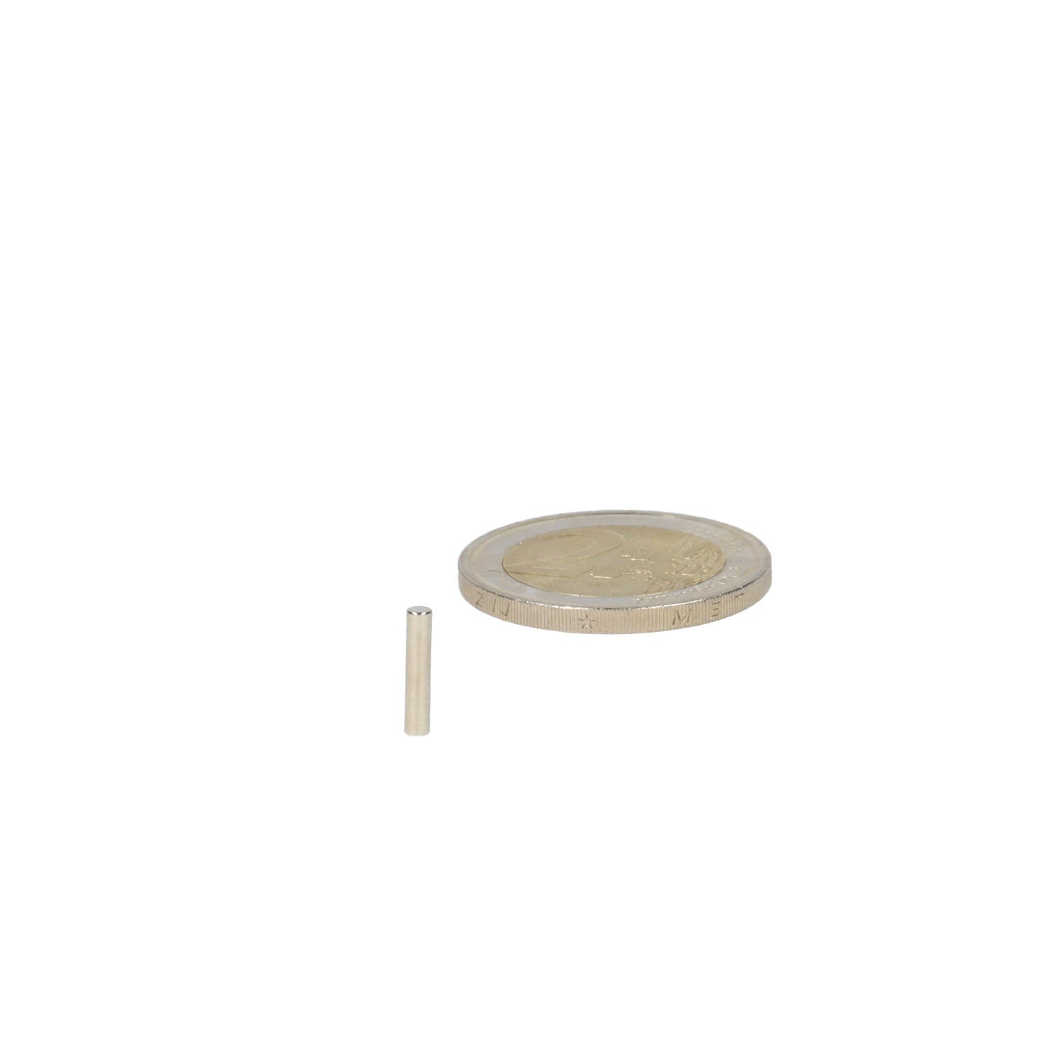 Neodymium Staafmagneet Ø2 x 10 mm N50 NiCuNi - Magnetenspecialist Import & Export B.V.