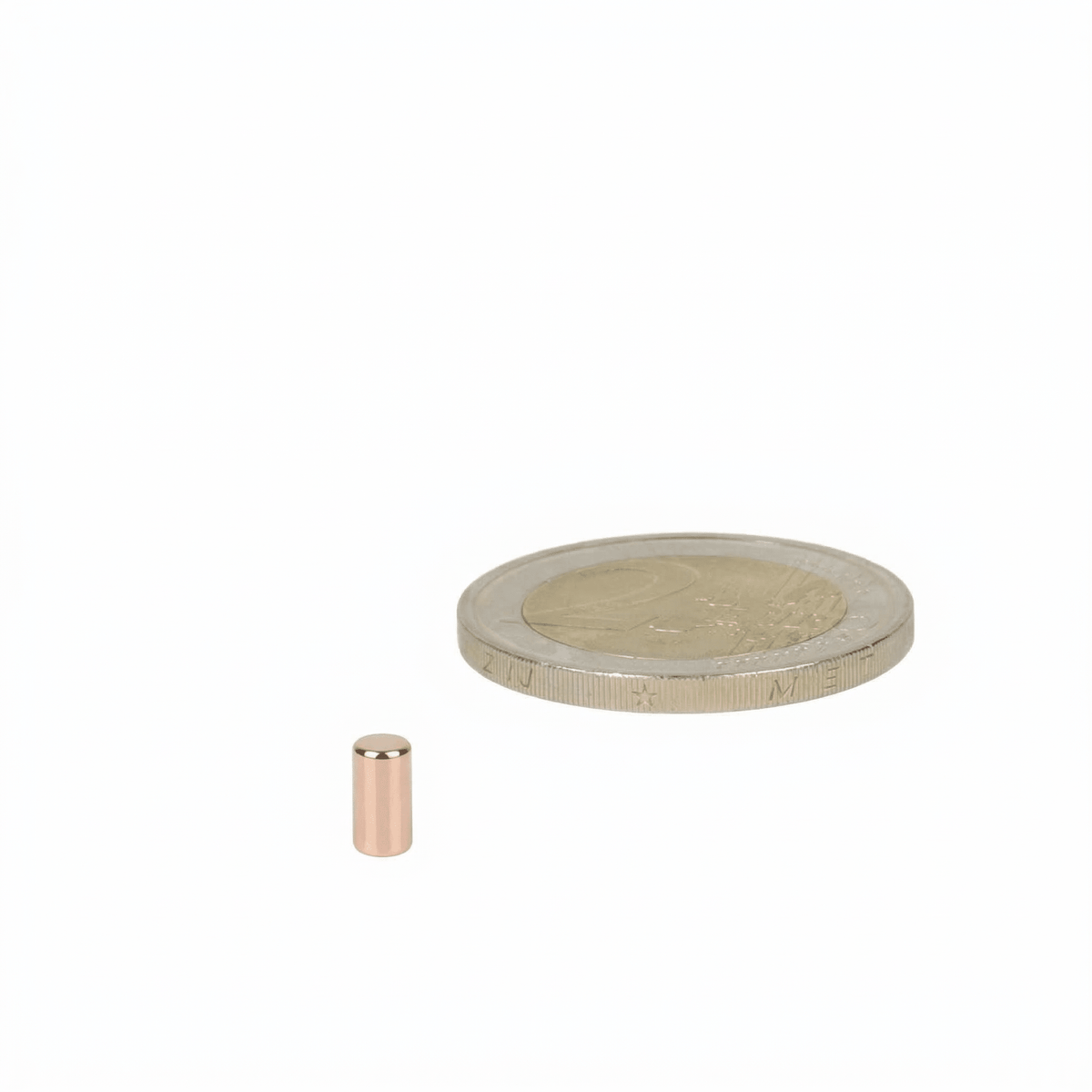 Neodymium Staafmagneet Ø3 x 6 mm N52 rosé diametraal gemagnetiseerd - Magnetenspecialist Import & Export B.V.
