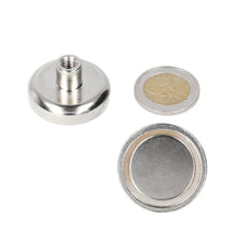 Potmagneet 32 x 8 mm met draadbus M6 - Magnetenspecialist Import & Export B.V.