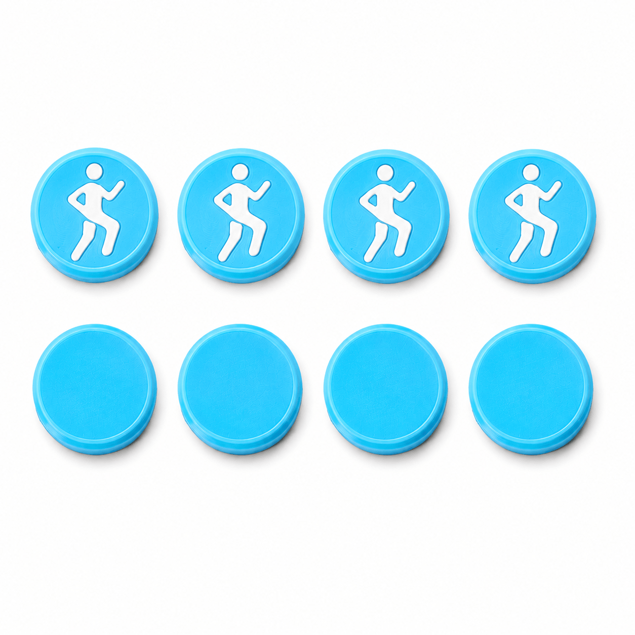 Startnummer Magneten Hardlopen – Lichtblauw – Set van 8 - Magnetenspecialist Import & Export B.V.