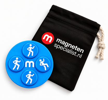 Startnummer Magneten Laufen Rosa Weiß 8 Stück