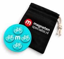 Startnummern-Magnete Radsport – Türkis – 8er-Set
