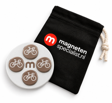Startnummern-Magnete Radsport – Braun – 8er-Set